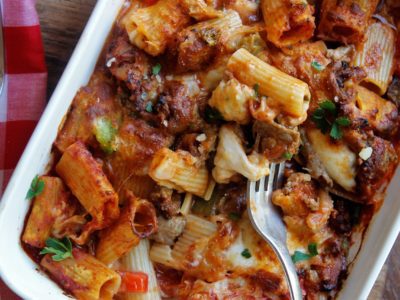 Cheesesteak Pasta Casserole