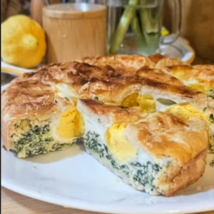 Italian spinach pie Torta Pasqualina