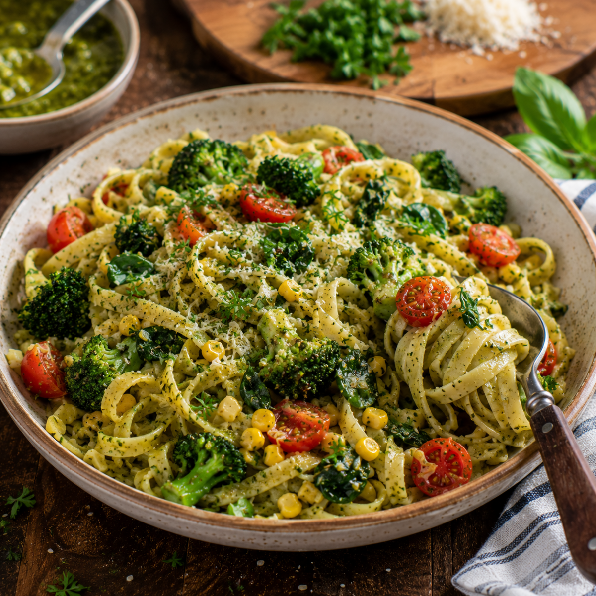Pesto Pasta Primavera