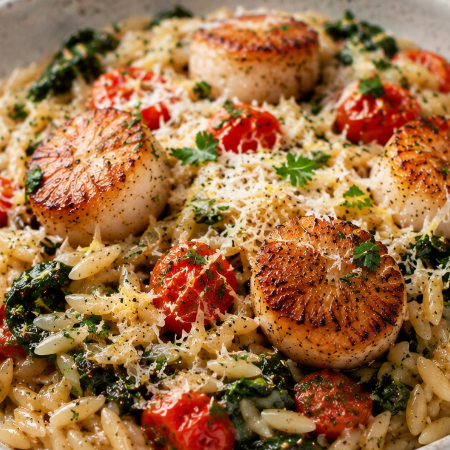 Scallop Orzo Risotto (1)