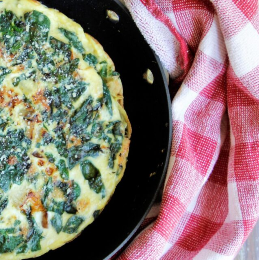 Spinach Potato Frittata recipe