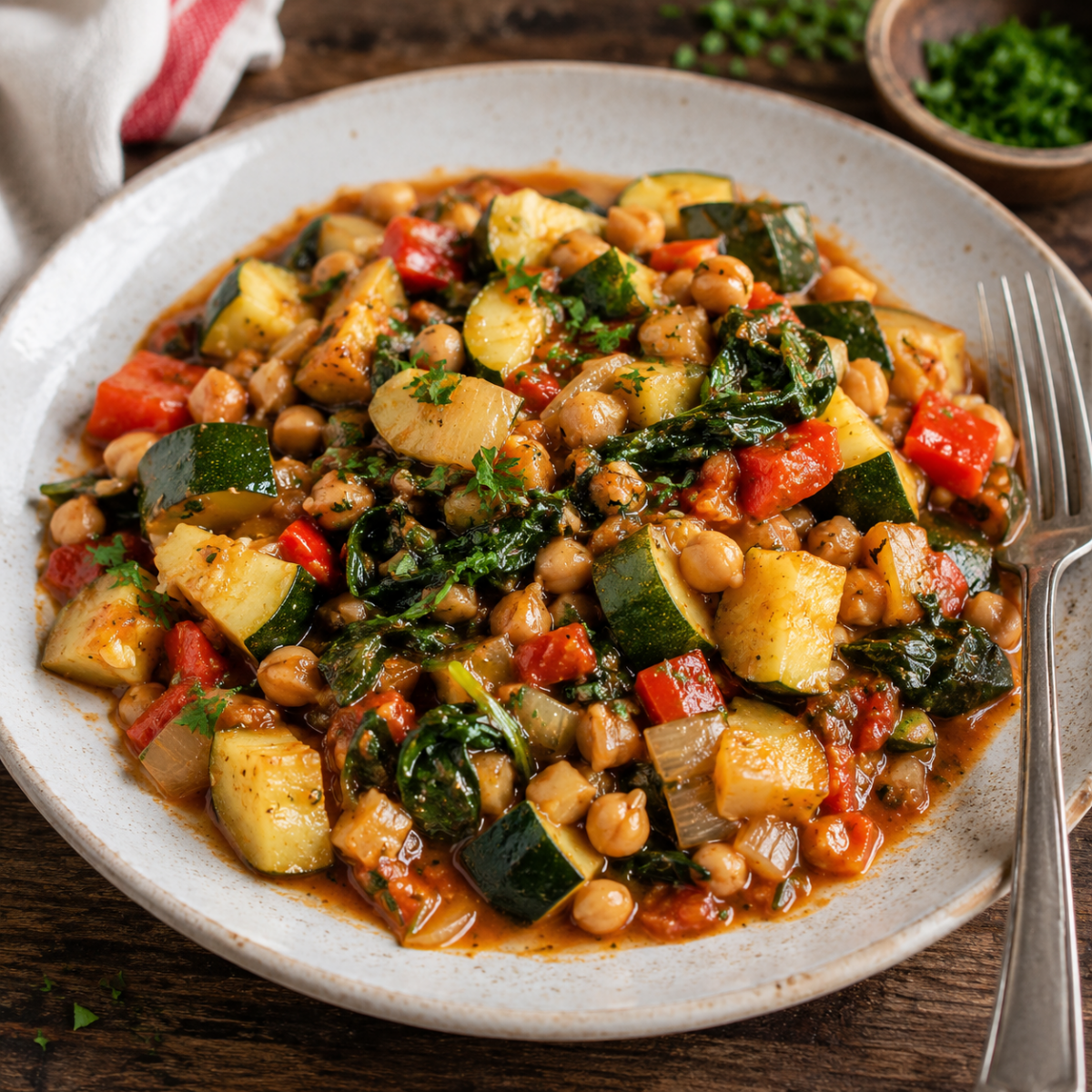 Zucchini Chickpea Stew