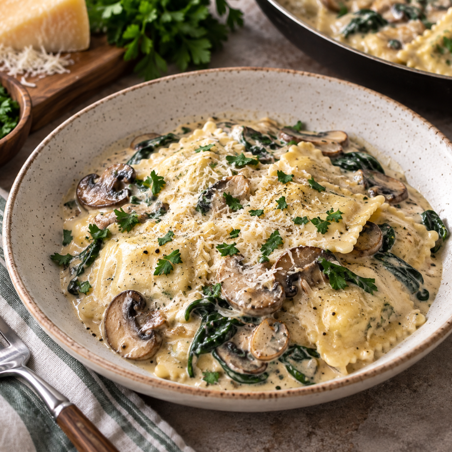 One Pan Ravioli