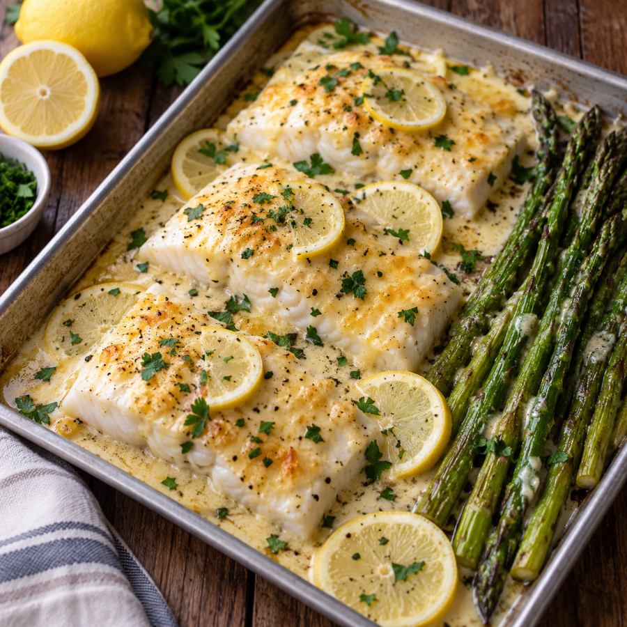 Sheet Pan Baked Cod